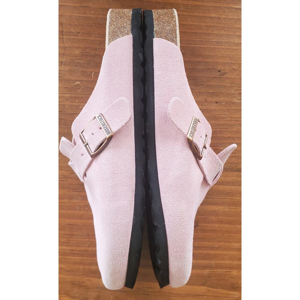 Birkenstock Boston Suede Clogs Candy Pink Light Pink Women EU 38 US 7.5